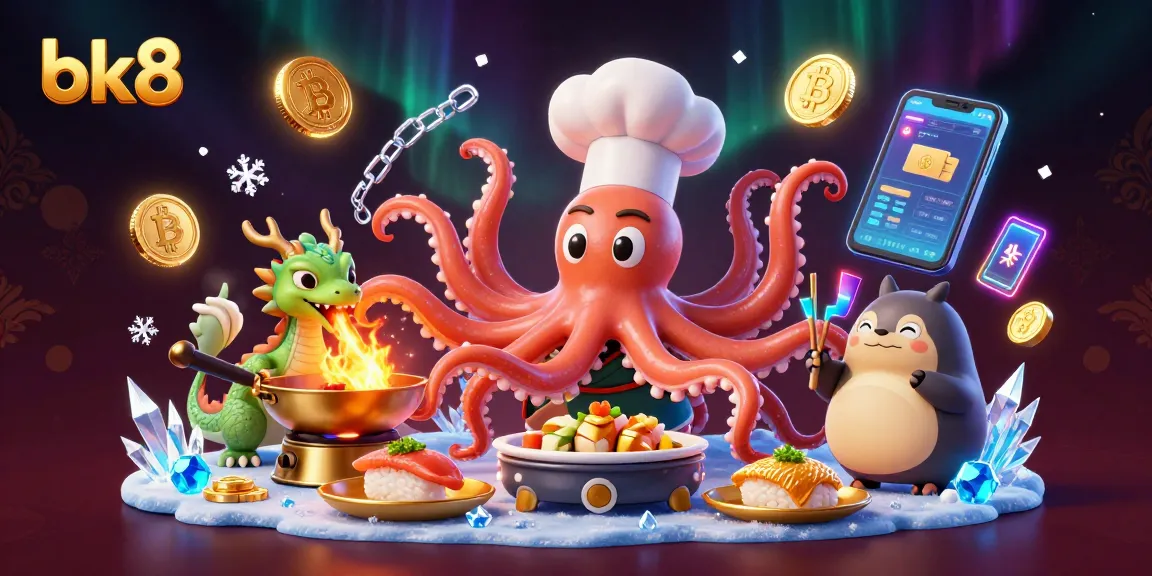 Experience the excitement of bk8 with vibrant characters and immersive casino elements in this detailed illustration.