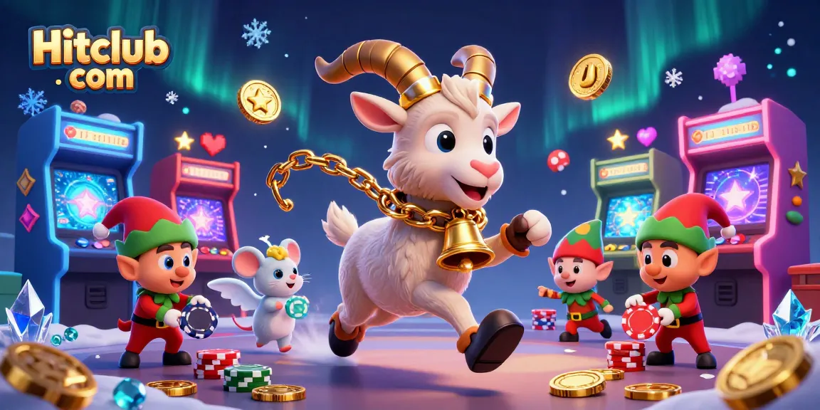 Experience holiday-horror fun with Hitclub com as mischievous gremlins steal chips in a lively casino scene.