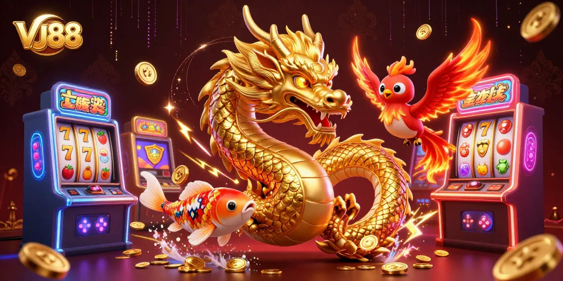 Win big with VJ88's thrilling casino adventure featuring vibrant slot games and lucky symbols!