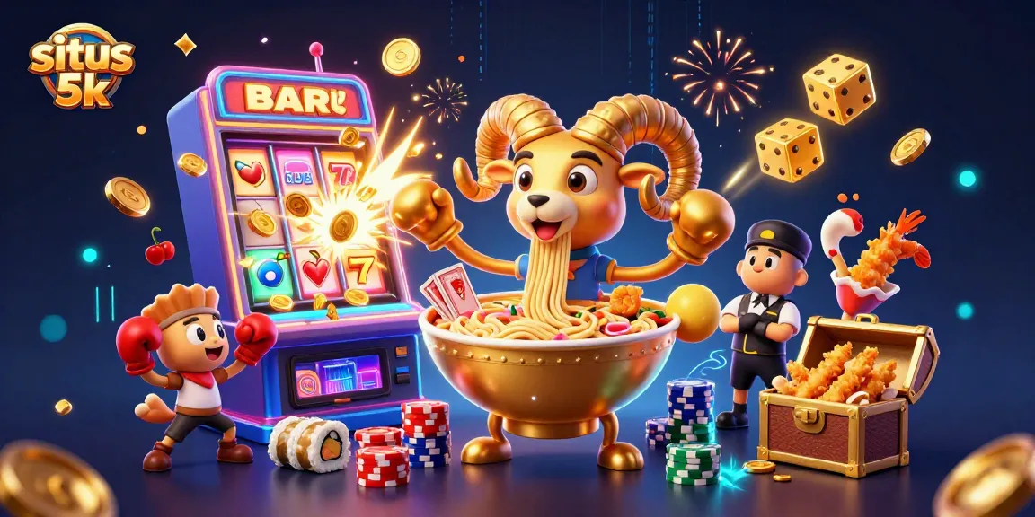 Experience exciting wins at situs 5k with captivating slot machines and vibrant game elements.